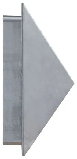 Nordlux - Vonkajšie nástenné svietidlo PONTIO 1xGU10/25W/230V IP54 strieborné