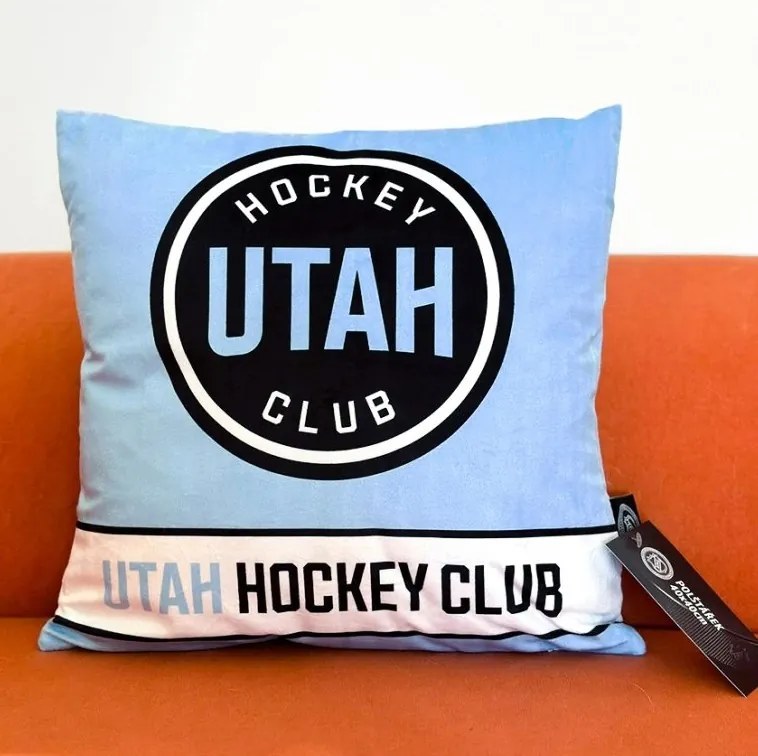 Vankúšik NHL Utah Hockey Club 40x40 cm