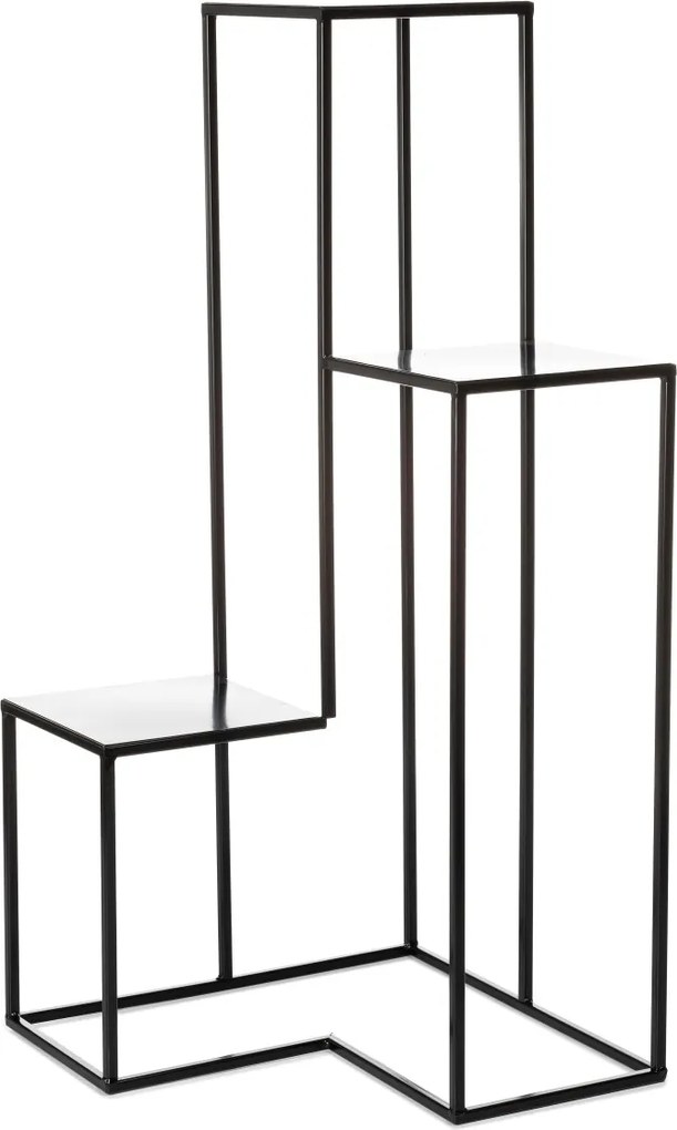 STOJAN NA KVETINÁČ KASKADA 85X40X40 CM ČIERNA