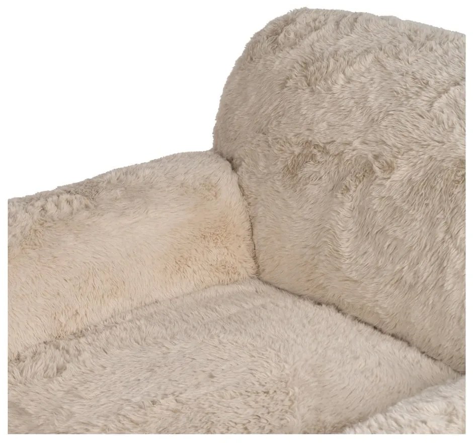 Béžové kreslo Teddy – Ixia