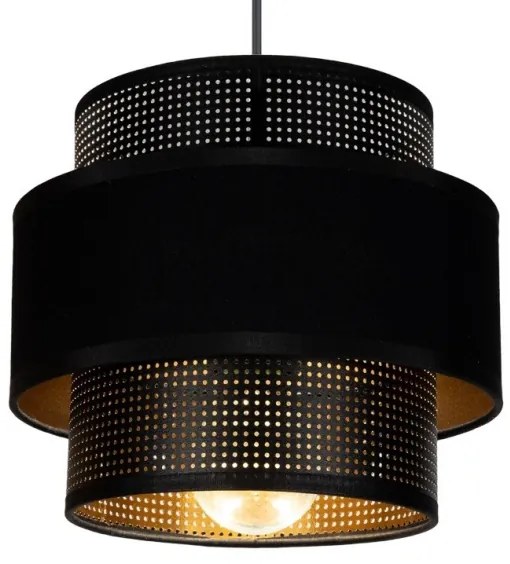 Luster na lanku NESS 2xE27/60W/230V pavúk čierna