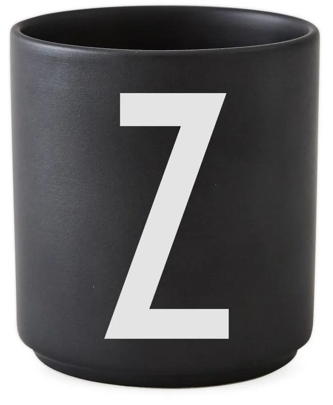 DESIGN LETTERS Porcelánový hrnček/dózička Letters Black 300 ml C