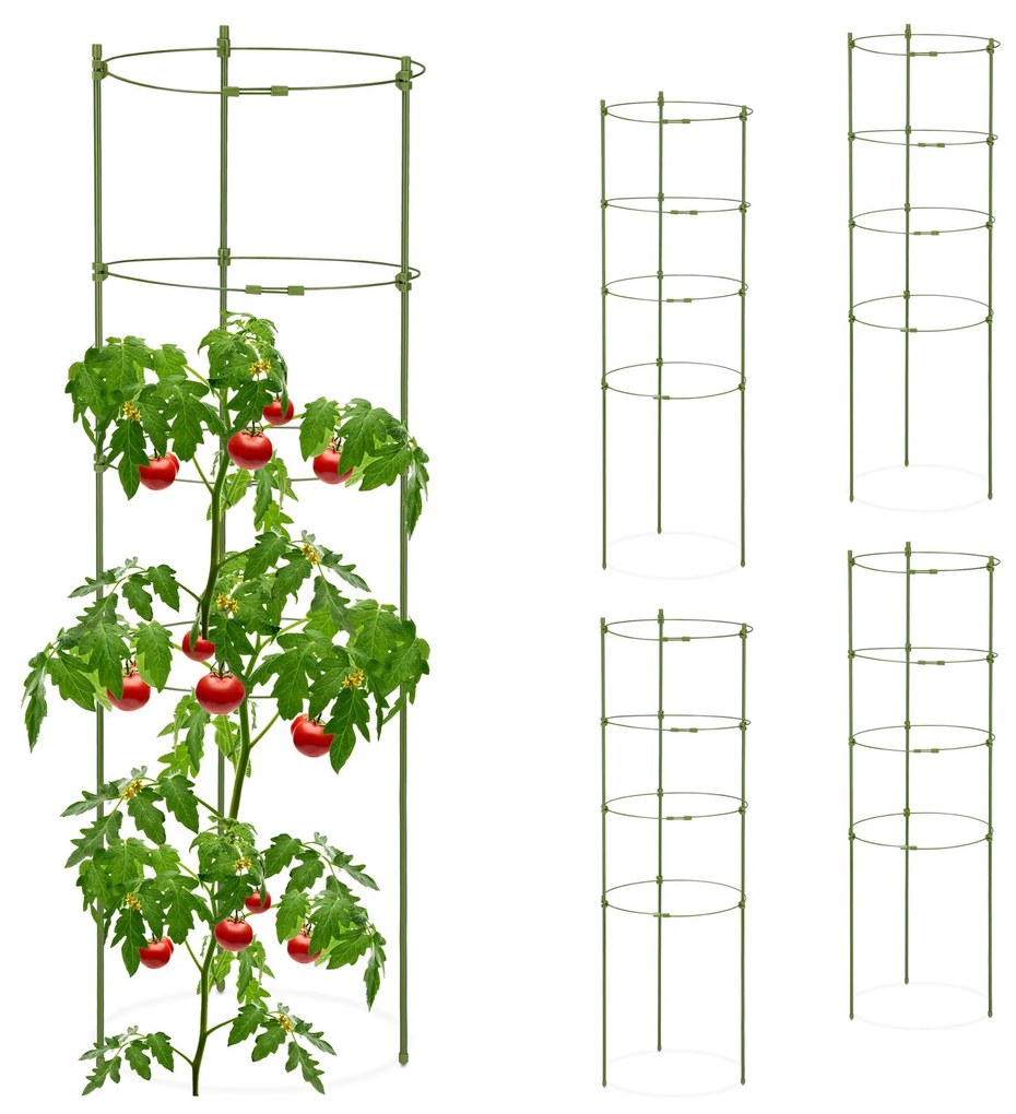 Sada popínavých opierok na paradajky a uhorky RelaxDays RD10042617, 90 cm (5 ks)