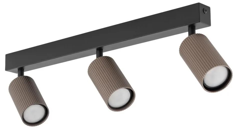 Bodové svietidlo TUNE 3xGU10/10W/230V čierna/hnedá