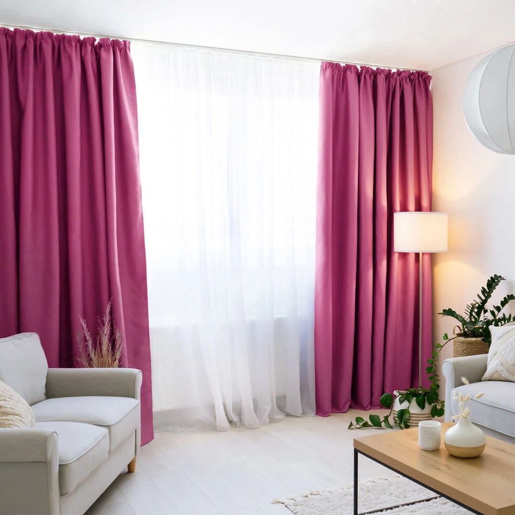 Goldea zatemňovacie záves blackout - bl-17 purpurový - šírka 270 cm 160x270 cm