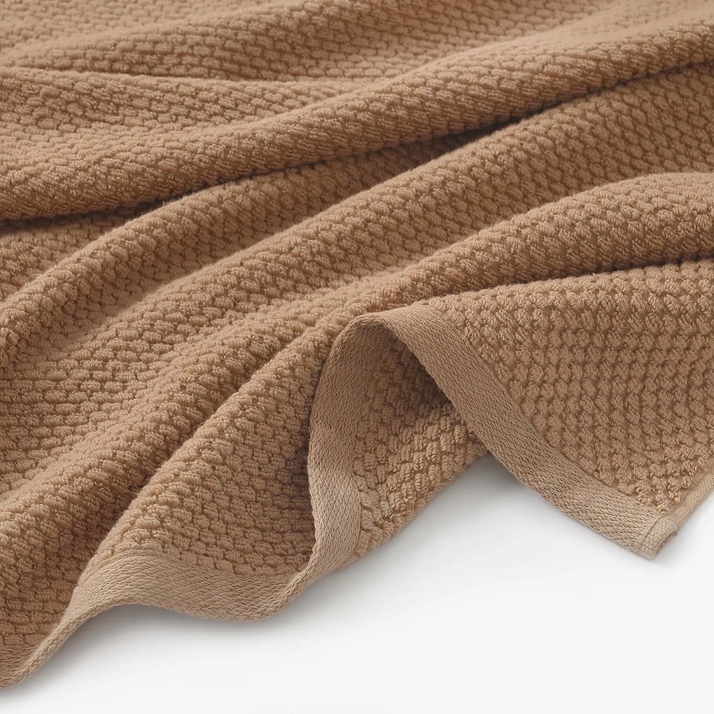 Goldea bavlnený froté uterák / osuška micro pure - škoricový 30 x 50 cm
