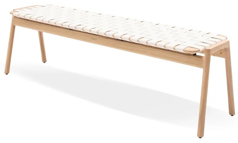 Biela/v prírodnej farbe lavica Klupa - Gazzda