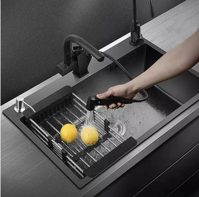 Teleskopický odkvapkávač čierny 322101