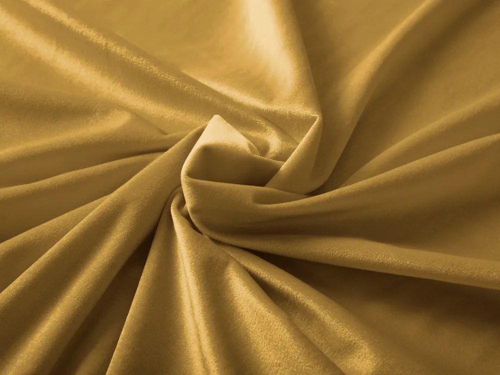 Biante Zamatový prehoz/behúň na posteľ Velvet Prémium SVP-009 Horčicový 50x240 cm