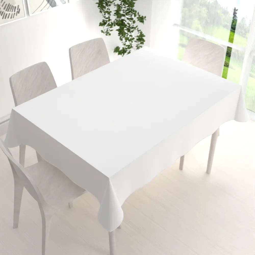 Biante Teflónový obdĺžnikový obrus TF-004 Biely 60x100 cm