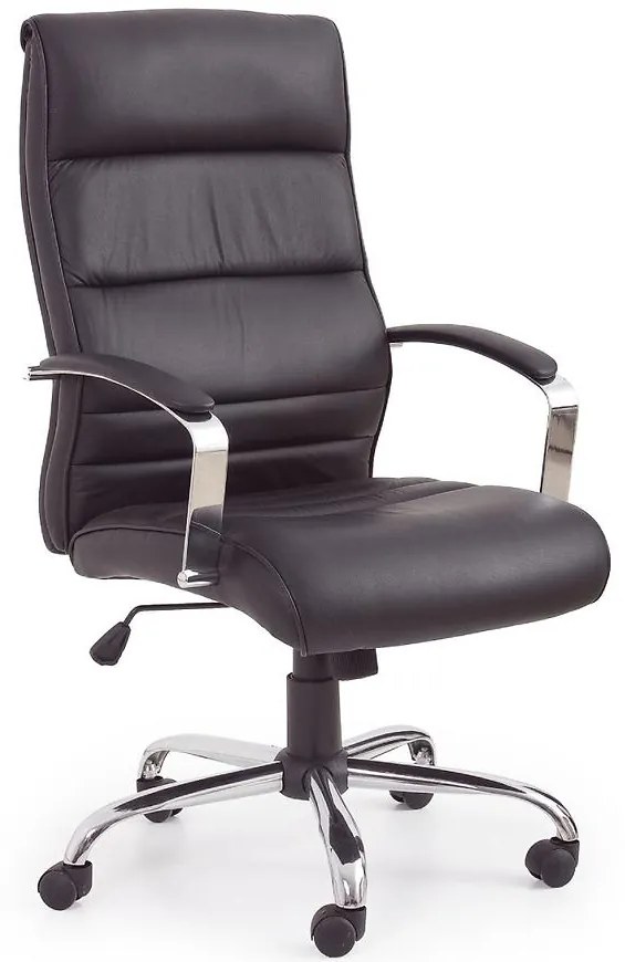 Kancelárske kreslo Teksas čierna Koža