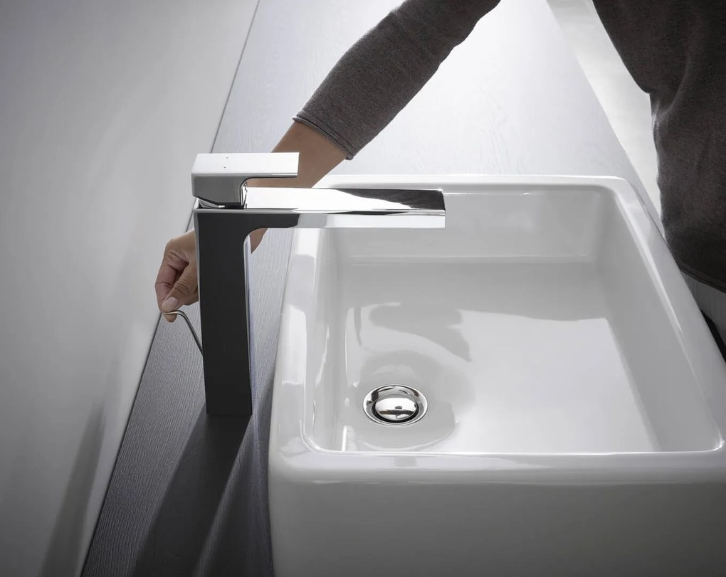 Hansgrohe Vernis Shape, umývadlová batéria s výpustom, EcoSmart, chrómová, HAN-71590000
