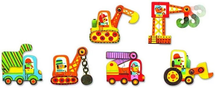 Puzzle Duo – Pohyblivé autá