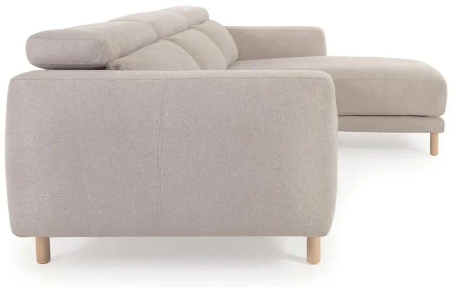 Béžová rohová pohovka (pravý roh) Singa - Kave Home