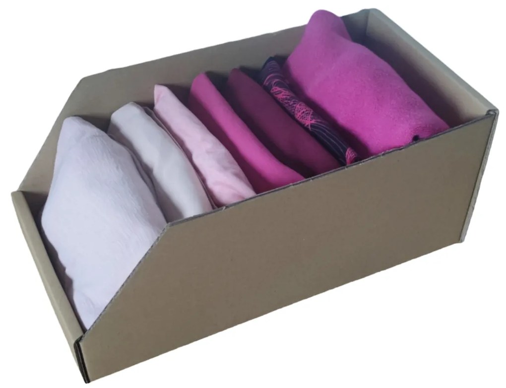 KARTON PAK Úložné boxy na oblečenie, organizéry do skrine EKO KARTON 20 x 40 cm