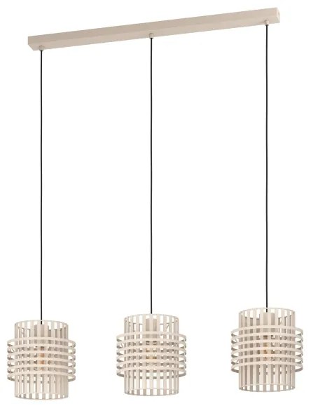 Eglo 390147 - Luster na lanku OLTAMAR 3xE27/40W/230V krémová