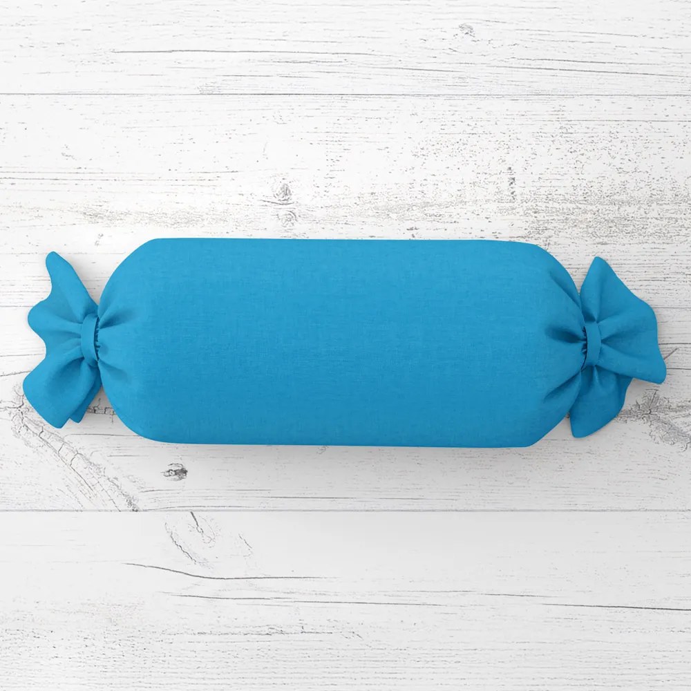 Biante Vankúš valec bonbon Rongo RG-073 Modrý 15x60 cm