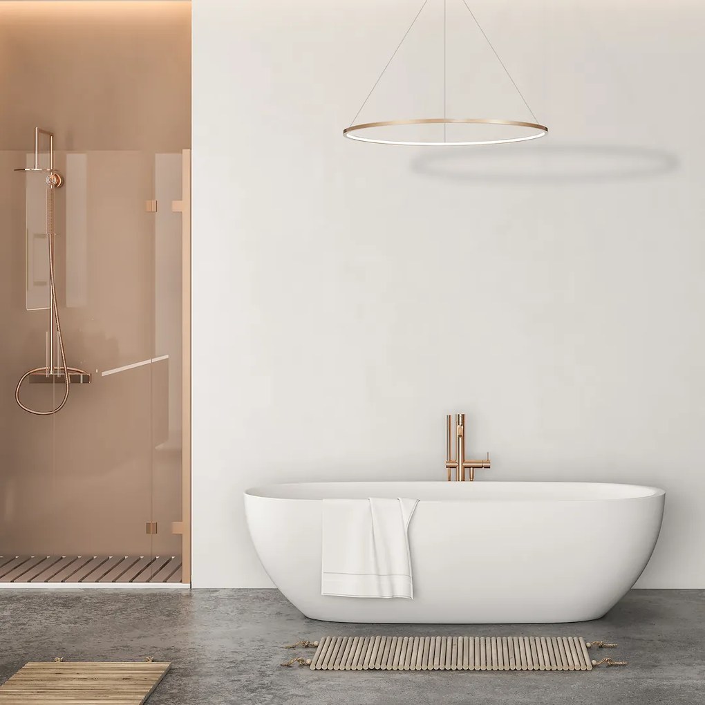 Závesné LED svietidlo Saturno, 1x LED 65w, 4000k, g