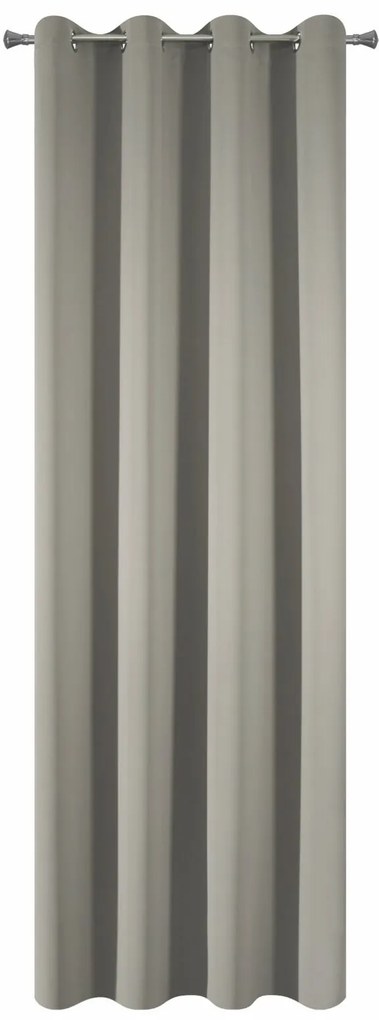 ZATEMŇOVACÍ ZÁVES NA KRÚŽKOCH PARISA 135X250 CM TMAVOBÉŽOVÁ