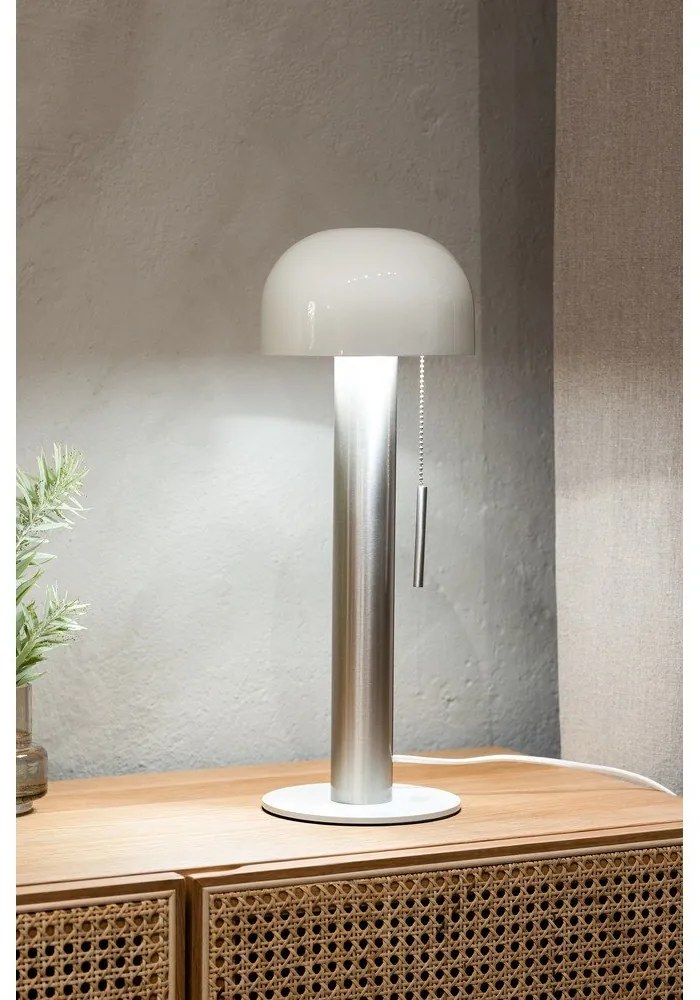 Stolová lampa v bielo-striebornej farbe (výška 46 cm) Costa - Markslöjd