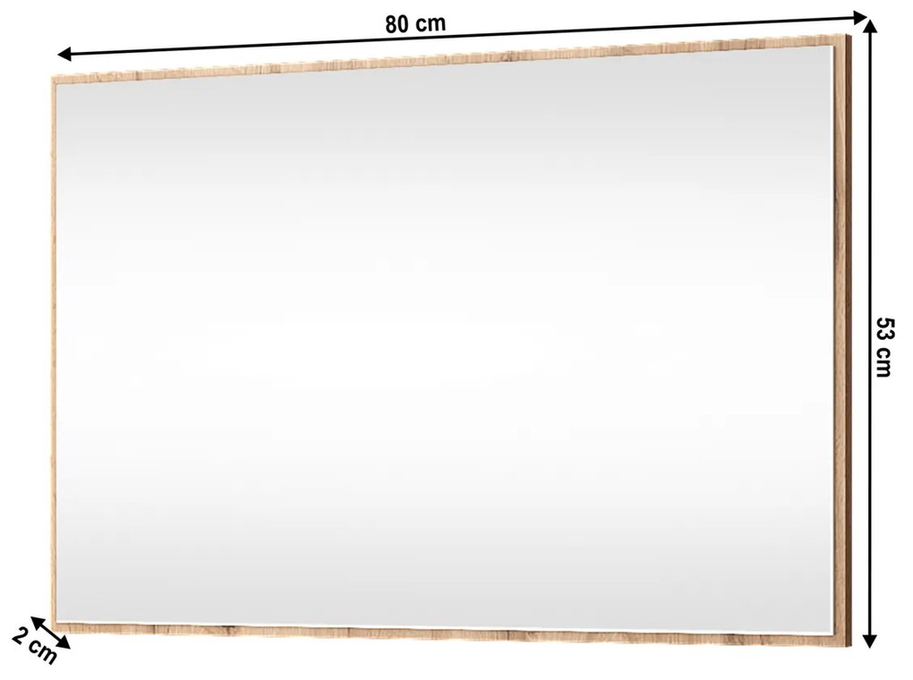 Zrkadlo MORATIZ 80, dub Wotan