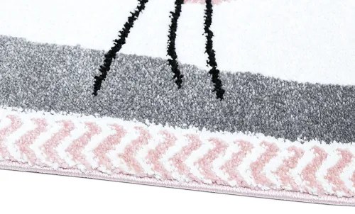 Koberce Breno Kusový koberec Kiddo F0132 pink, ružová,80 x 150 cm