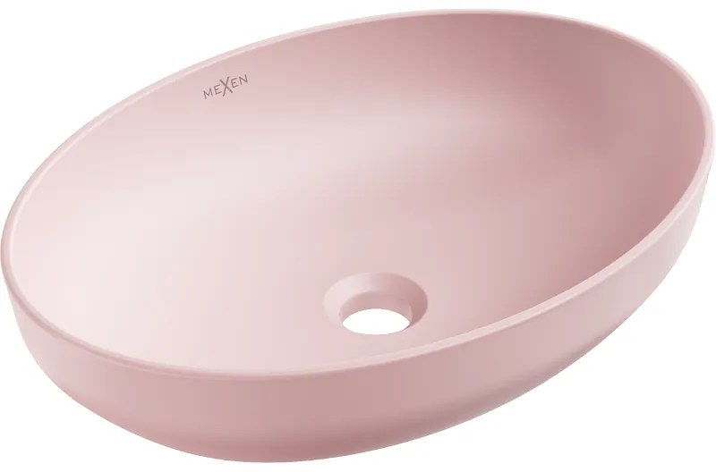 Mexen Cornelia, umývadlo na dosku 50 x 36 cm, ružová matná, 21885044