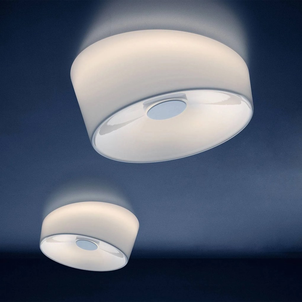 Foscarini Lumiere G9 stropné svietidlo Ø34cm biela