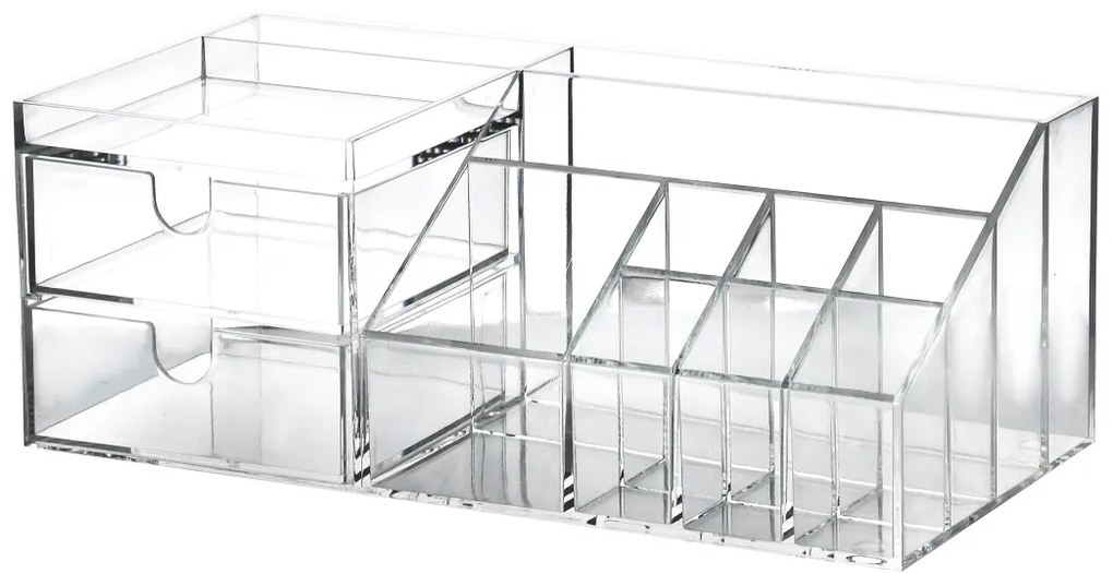 Kosmetický organizér BEA 24x9x12 cm čirý