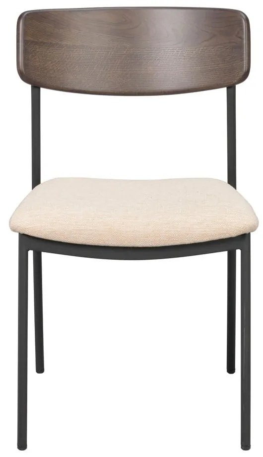 Krémovo-tmavohnedé jedálenské stoličky v súprave 2 ks Maymont – Rowico