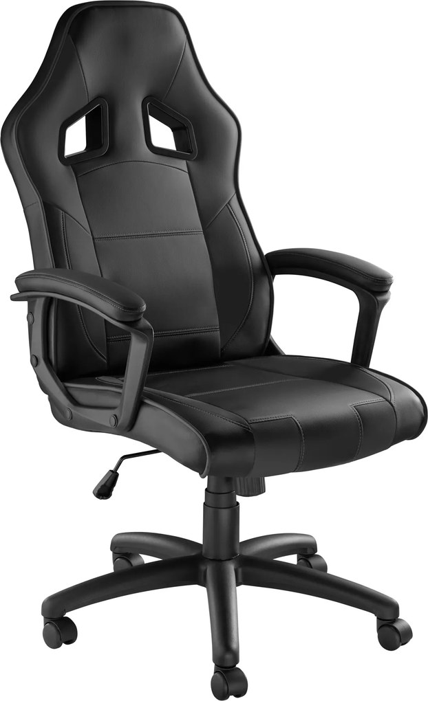 tectake 403194 kancelárska stolička senpai - čierna
