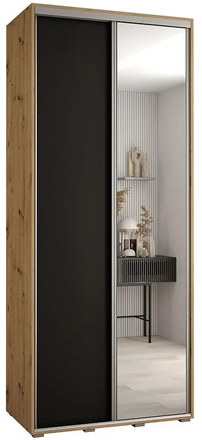 Skriňa 45 Canaris 3 100 artisan/čierna/silver