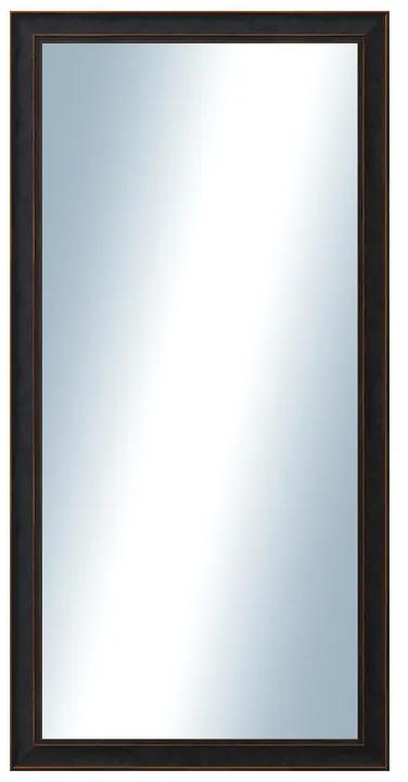 DANTIK - Zrkadlo v rámu, rozmer s rámom 50x100 cm z lišty ANDRÉ veľká čierna (3154)