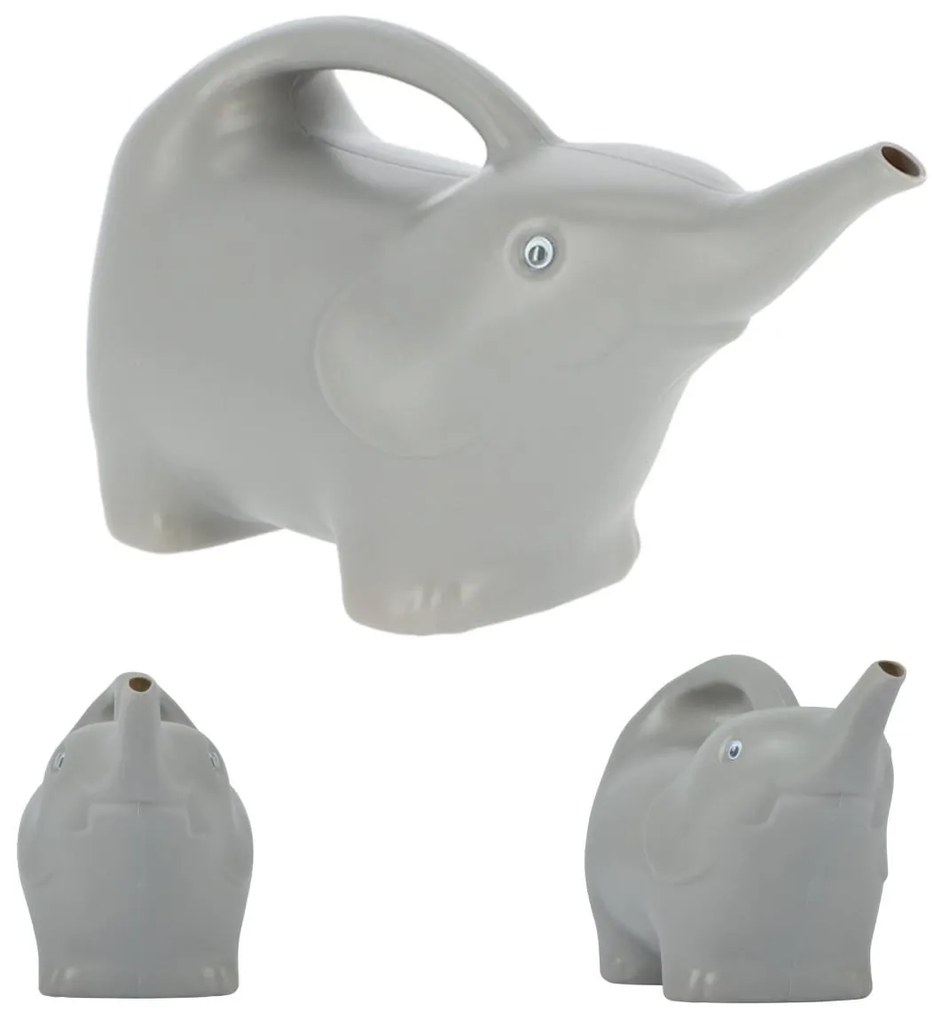 Esschert Design Detská kanva na polievanie Elephant, 1,6 l, sivá