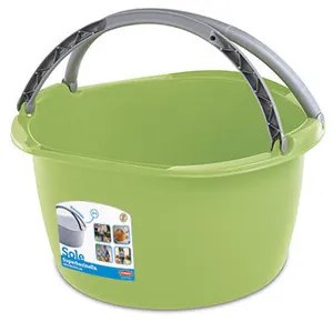 Plastový oválny lavór SOLE s úchytmi, 16 l