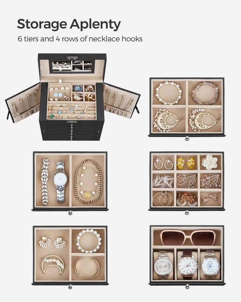 Šperkovnica 6 poschodová SONGMICS JBC152B01
