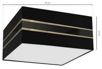 Stropné svietidlo ULTIMO 3xE27/60W/230V čierna