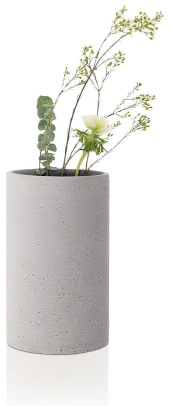Svetlosivá váza Blomus Bouquet, výška 20 cm