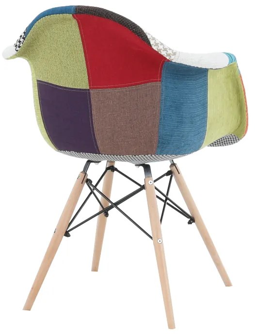 Farebný patchwork kreslo TOBO 3 NEW