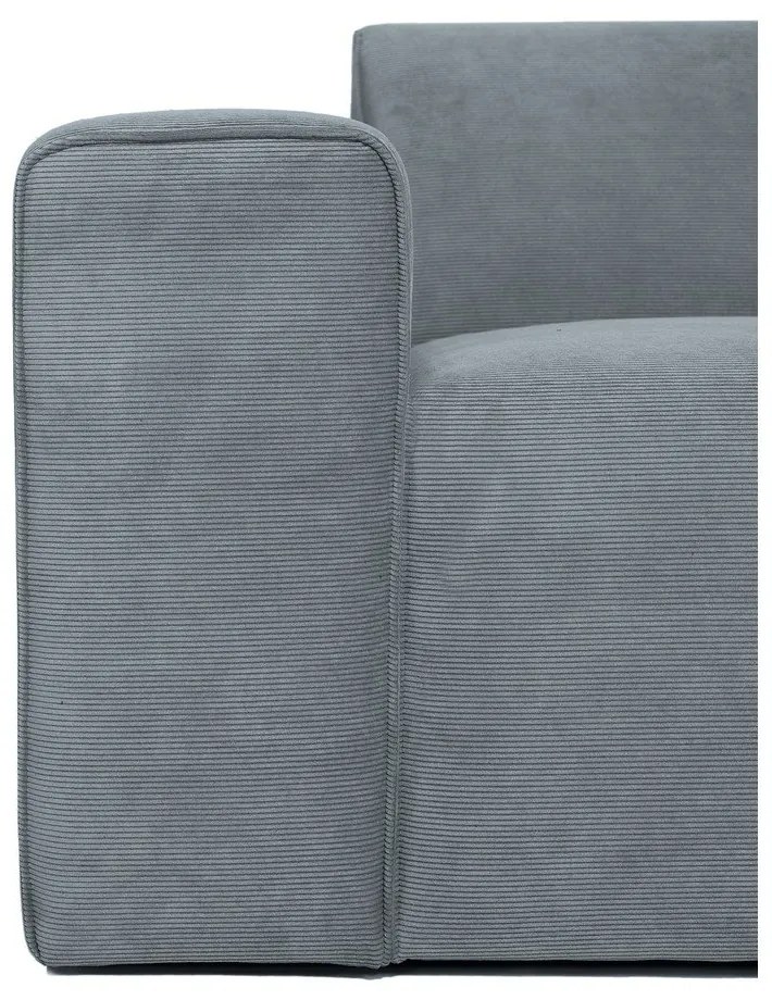 Sivý menčestrový modul pohovky (ľavý roh) Sting – Scandic