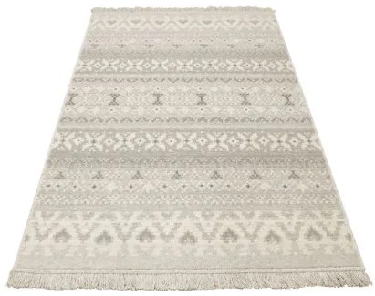 Koberec Tempo Natural-F Poncho Etno svetlosivý