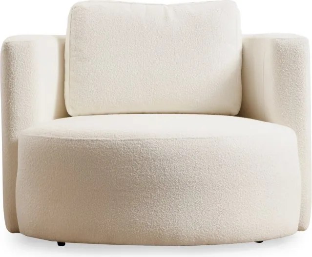 Dizajnové kreslo Asos bouclé krémové
