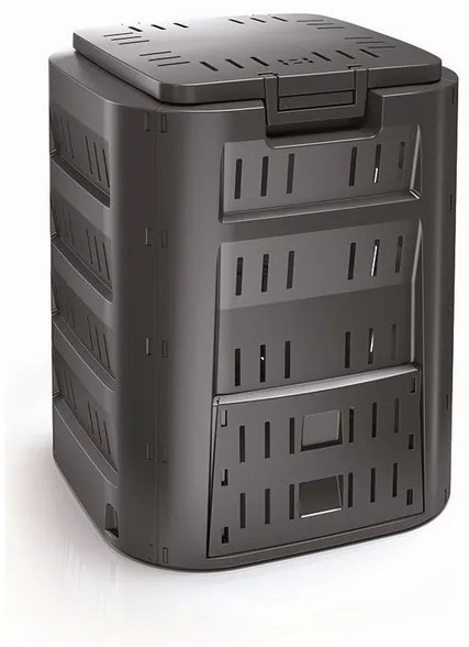 Kompostér, 220 l, čierna