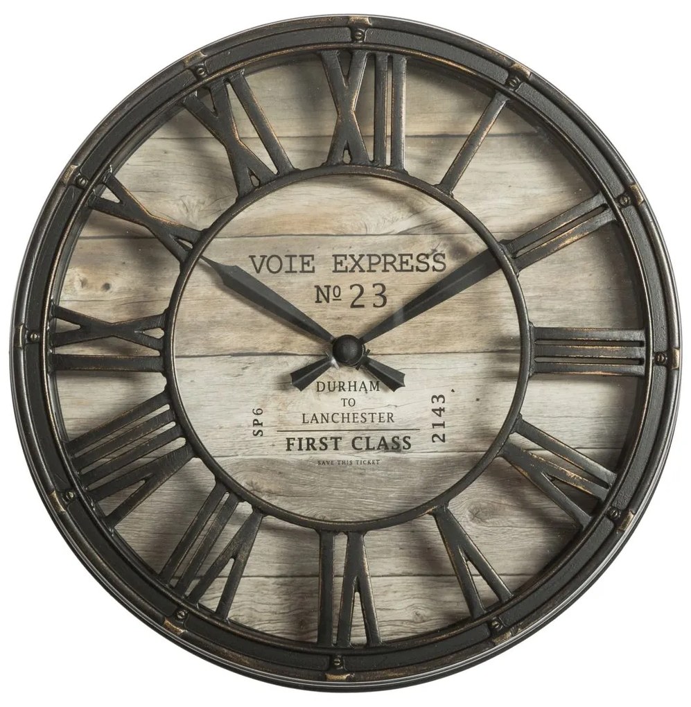 Nástenné hodiny Vintage, hnedá