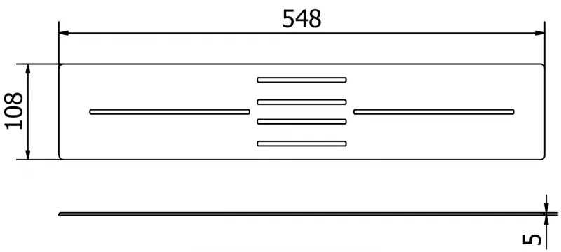 Mexen Toro, krytka sifónu pre sprchovú vaničku Toro (100-120 cm), čierna, 43910070