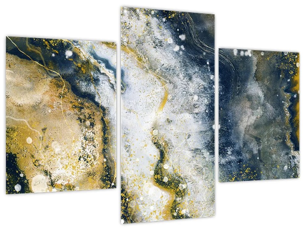 Obraz - Zlatá abstrakcia (90x60 cm)