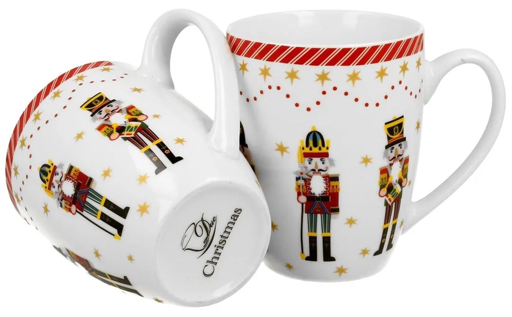Porcelánový hrnček Christmas Nutcracker 360 ml sada 2ks
