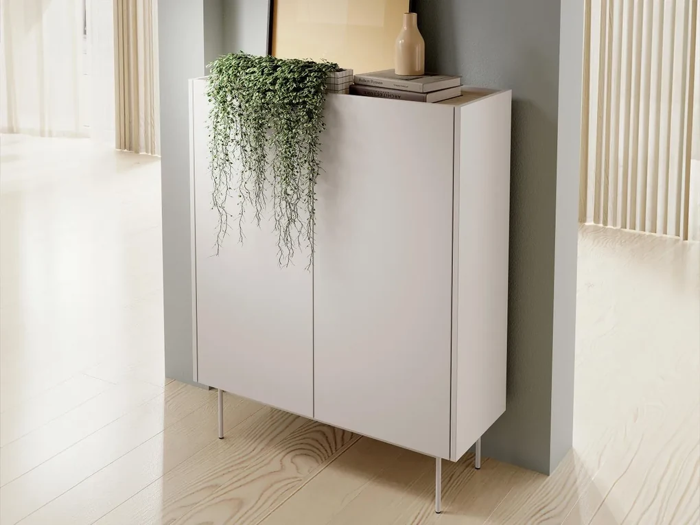 Komoda Coriko CKD97, Farby:: cashmere + cashmere / dąb linea