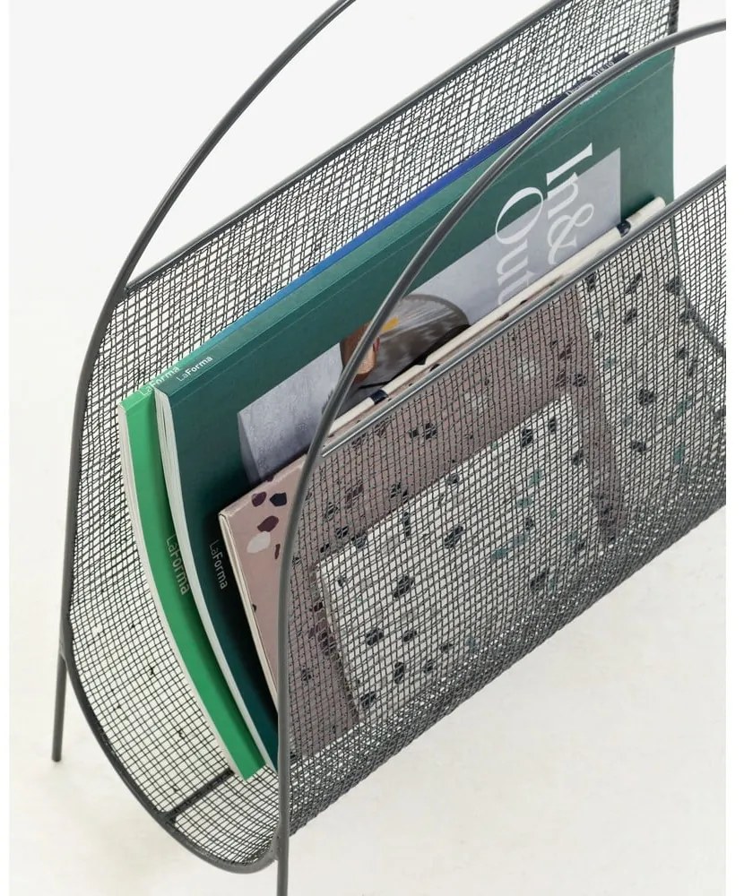 Kovový stojan na časopisy Aviva – Kave Home