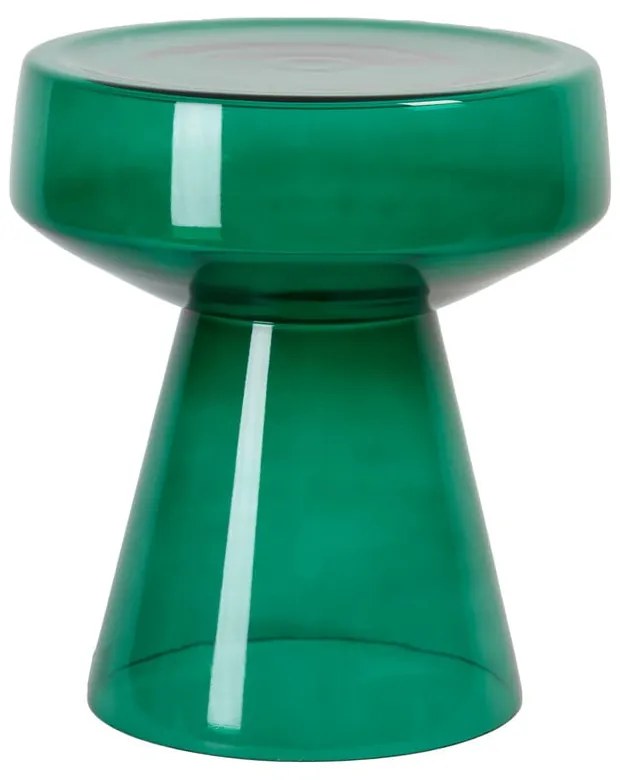 Sklenený okrúhly odkladací stolík ø 37 cm Dakwa – Light &amp; Living